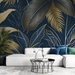 Tropical Wallpaper | Golden Leaves - Carving wallpaper
