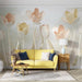 Tulip Flower Mural Wallpaper | Elegant Tulip Flower Wallpaper - Carving wallpaper