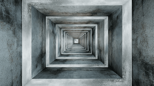 Tunnel wallpaper mural | Concrete texture - Carving wallpaper