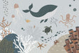 Underwater World Wallpaper | Children's Room Bedroom Ocean Style Decorative Painting