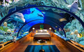 Underwater World Wallpaper Mural | Children's Dolphin Wallpaper - Carving wallpaper