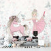 Unicorn Ballet Girl Wallpaper Mural | Princess Style Nursery Decor | Dreamy Kids Room Wall Design