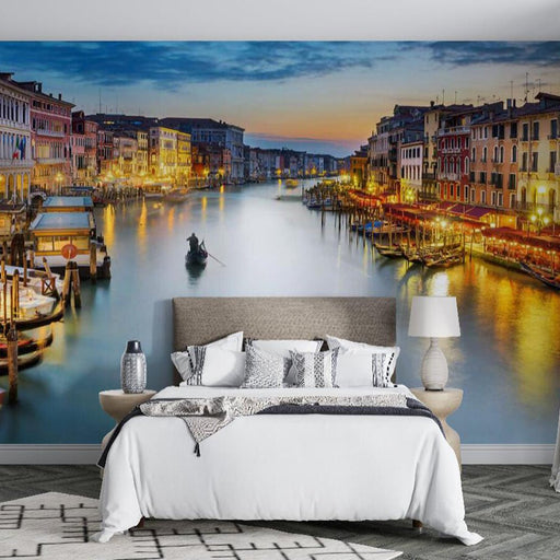 Venetian style mural wallpaper | Water city scenery - Carving wallpaper
