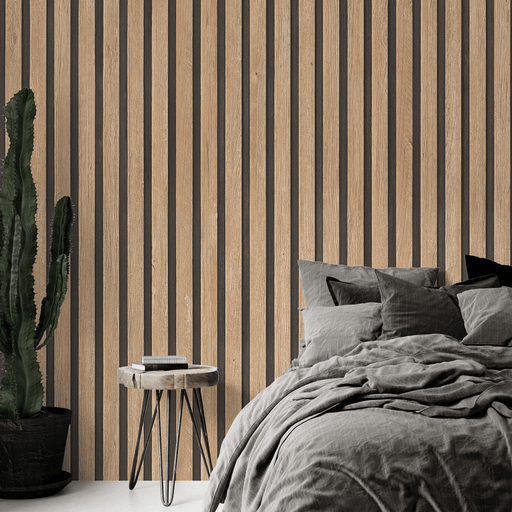 Vertical oak anti slip nail wallpaper mural - Carving wallpaper