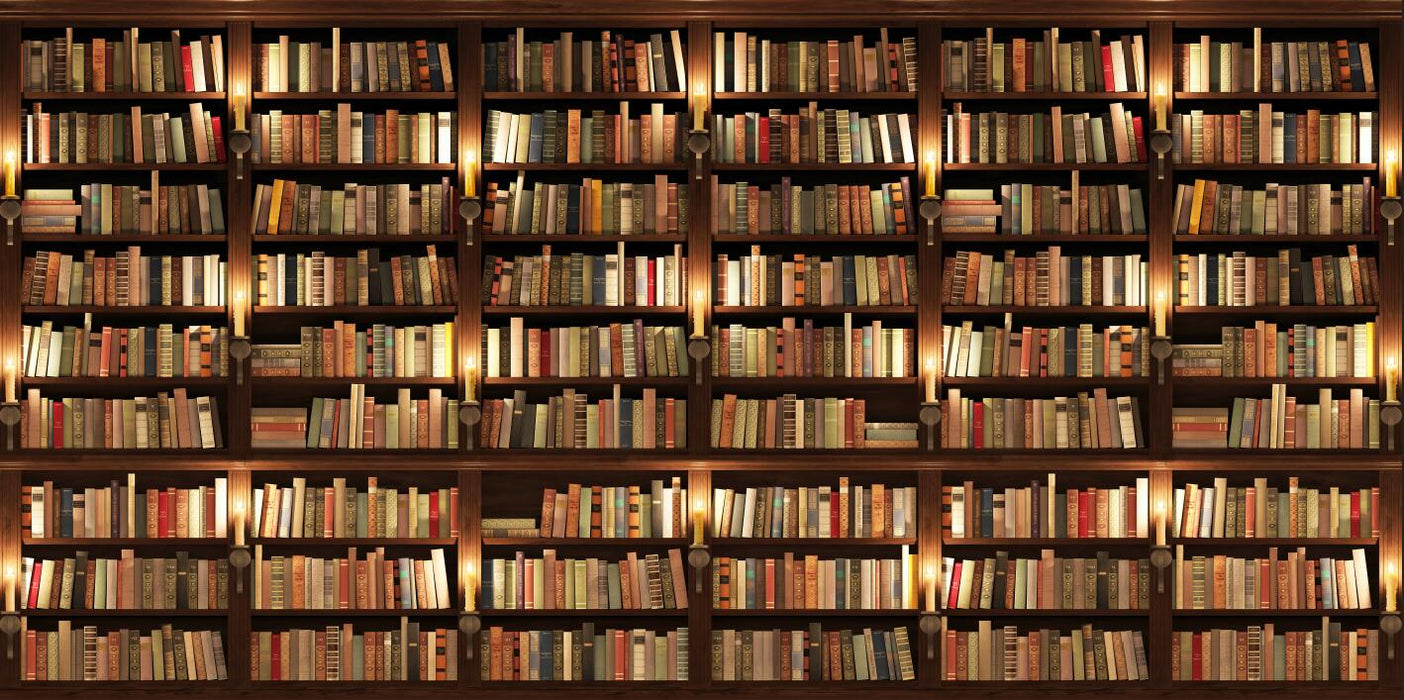 Vintage Book Wall Wallpaper Mural | Creating a Strong Bookish Atmosphere - Carving wallpaper