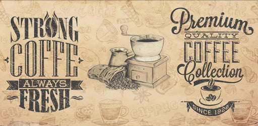 Vintage coffee themed mural wallpaper | Filled with rich coffee flavor - Carving wallpaper