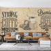 Vintage coffee themed mural wallpaper | Filled with rich coffee flavor - Carving wallpaper
