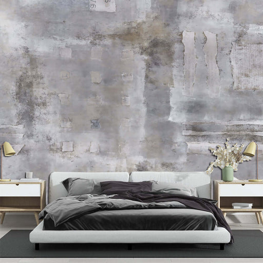 Vintage vintage collage wallpaper mural | Small and niche decorative wall in study and living room