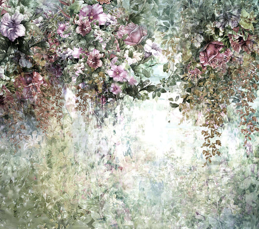 Vintage Flower Garden Wallpaper | Romantic Decorative Wall in Living Room and Bedroom