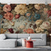 Vintage Flower Wallpaper Mural | Peony Rose - Carving wallpaper