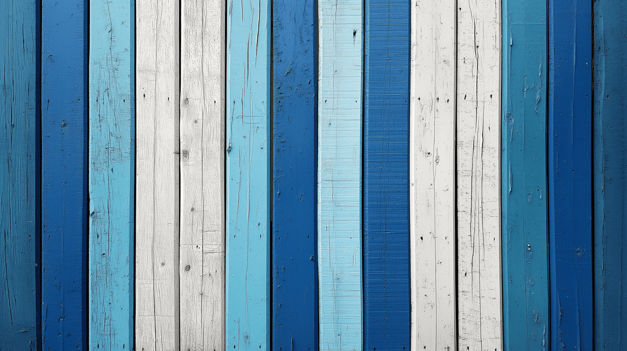 Vintage wooden panel splicing wallpaper mural | Ocean style - Carving wallpaper