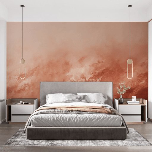 Warm brown wallpaper mural | Abstract texture - Carving wallpaper