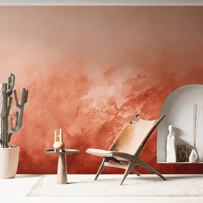Warm brown wallpaper mural | Abstract texture - Carving wallpaper