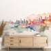 Watercolor City Wallpaper Mural | Urban Landscape - Carving wallpaper