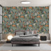 Watercolor Forest Animal Mural Wallpaper - Deer, Rabbit & Owl Design for Serene Home Ambiance