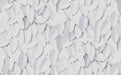 white leaves wallpaper mural | white and white leaves create a simple artistic sense - Carving wallpaper