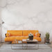 White marble patterned wallpaper mural | Pure and elegant white marble - Carving wallpaper