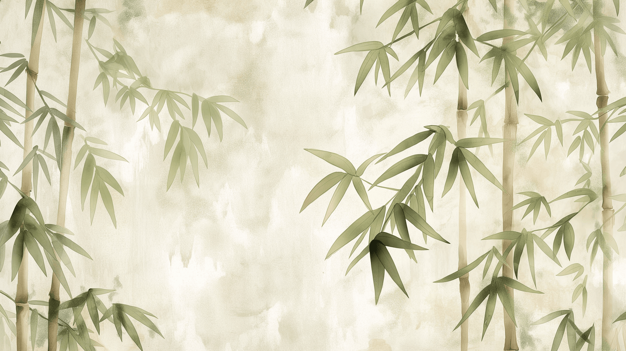 Wind bamboo wallpaper mural | Chinese minimalist wind bamboo scenery - Carving wallpaper